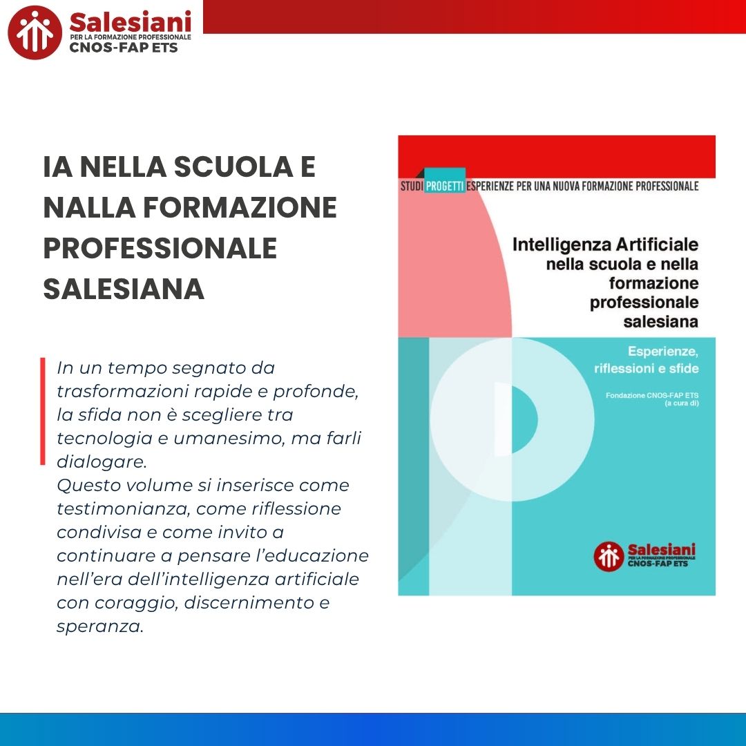 Copertina - Intelligenza Artificiale nella scuola e nella formazione professionale salesiana
